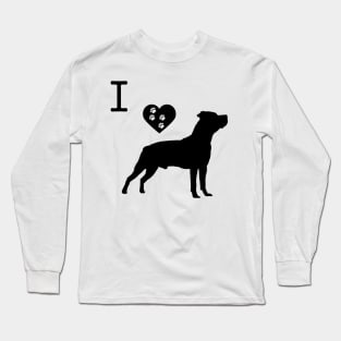 I love American Staffordshire Terrier Long Sleeve T-Shirt